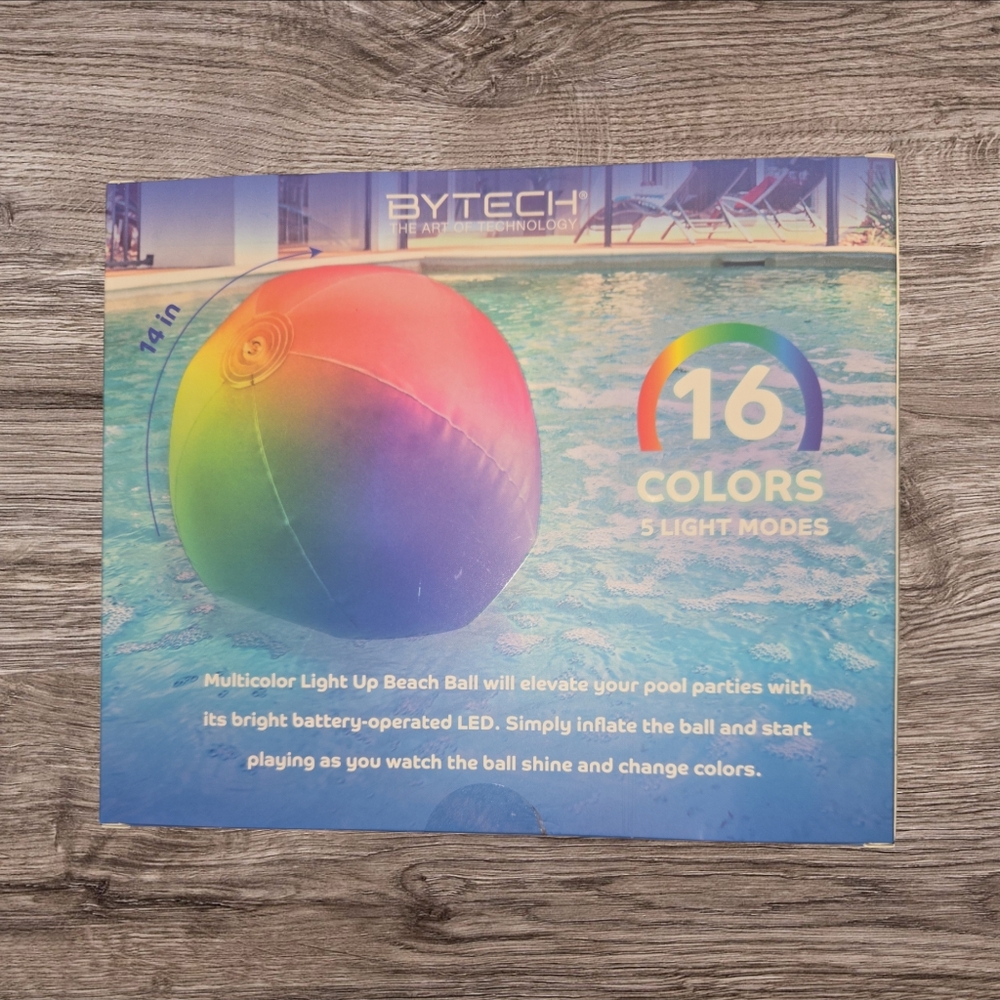 Light up beach ball multicolor - Picture 2 of 3